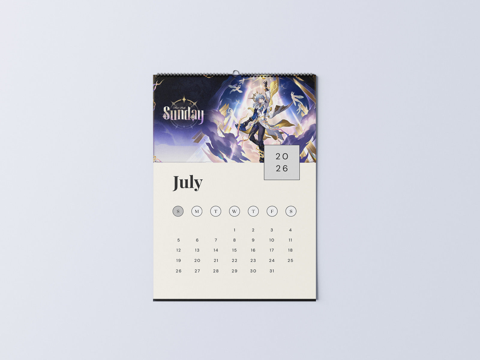 Honkai Star Rail Wall Calendar, Gaming Wall Calendar, 2026 Calendar