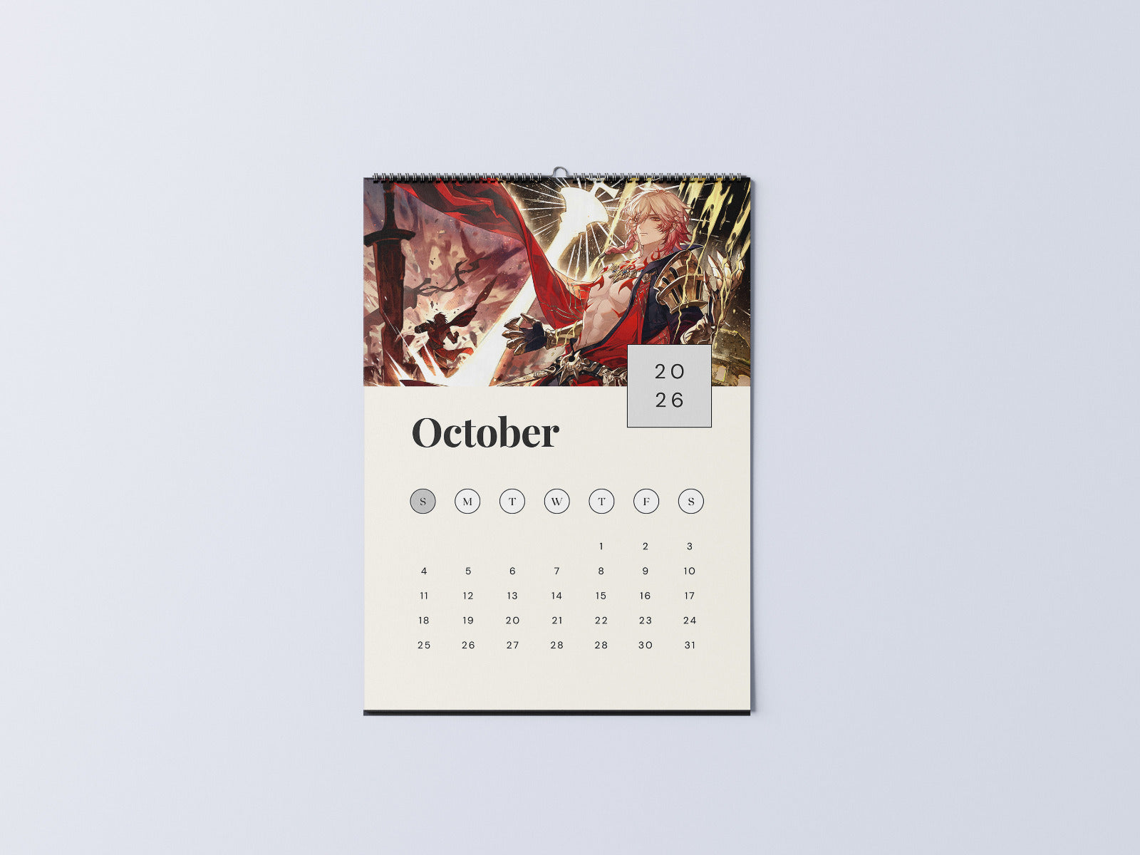 Honkai Star Rail Wall Calendar, Gaming Wall Calendar, 2026 Calendar