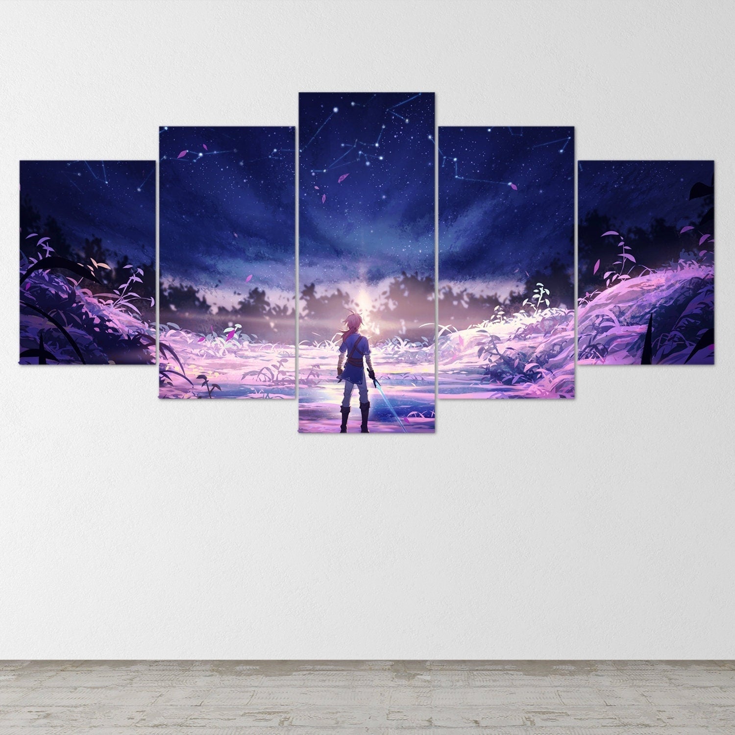 the-legend-of-zelda-5-piece-canvas-wall-art-extra-large-wall-art-the-legend-of-zelda-poster-the-legend-of-zelda-5-piece-5-pan