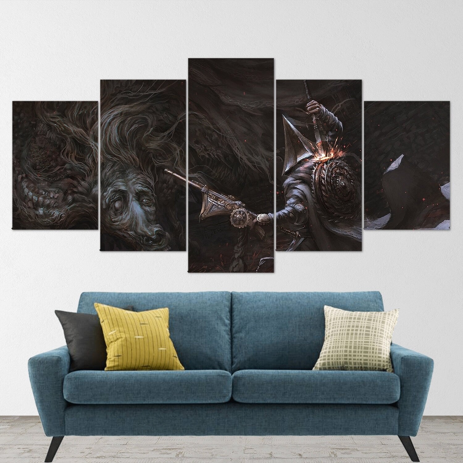 bloodborne-ludwig-the-accursed-5-piece-canvas-wall-art-bloodborne-wall-art-bloodborne-poster-bloodborne-canvas-bloodborne-5-p