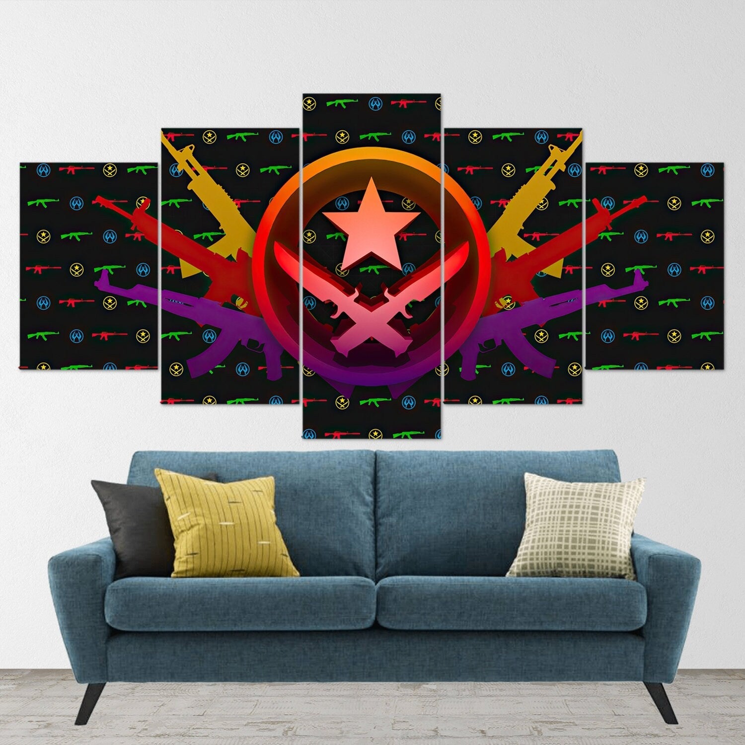 csgo-logo-5-piece-canvas-wall-art-counter-strike-global-offensive-wall-art-csgo-poster-csgocanvas-csgo-5-panel-gift-1