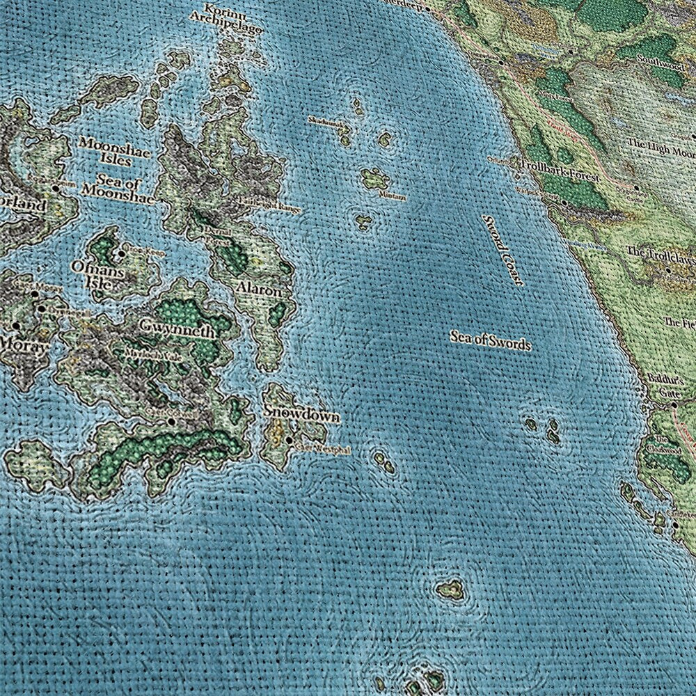 dungeons-dragons-sword-coast-map-1-piece-canvas-wall-art-dungeons-and-dragons-wall-art-poster-d-and-d-gift