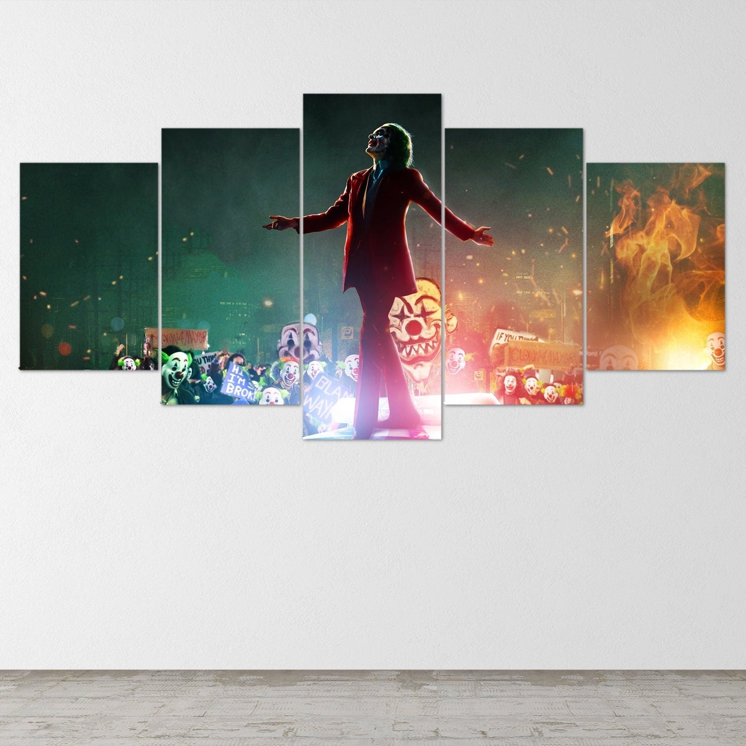 joker-2019-joker-movie-5-piece-canvas-wall-art-joaquin-phoenix-extra-large-wall-art-joker-poster-joker-5-piece-joker-5-panel-