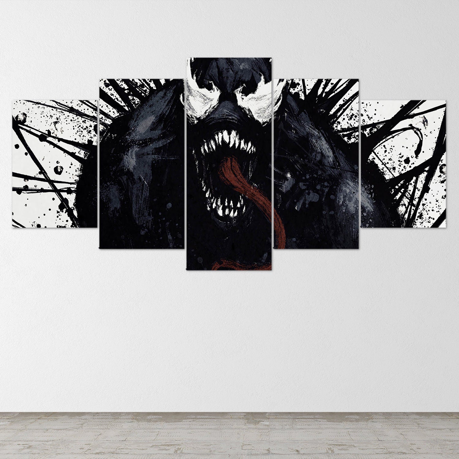 venom-5-piece-wall-art-venom-poster-venom-movie-venom-wall-art-venom-printable-venom-art-venom-wall-decor-venom-gift-venom-5-