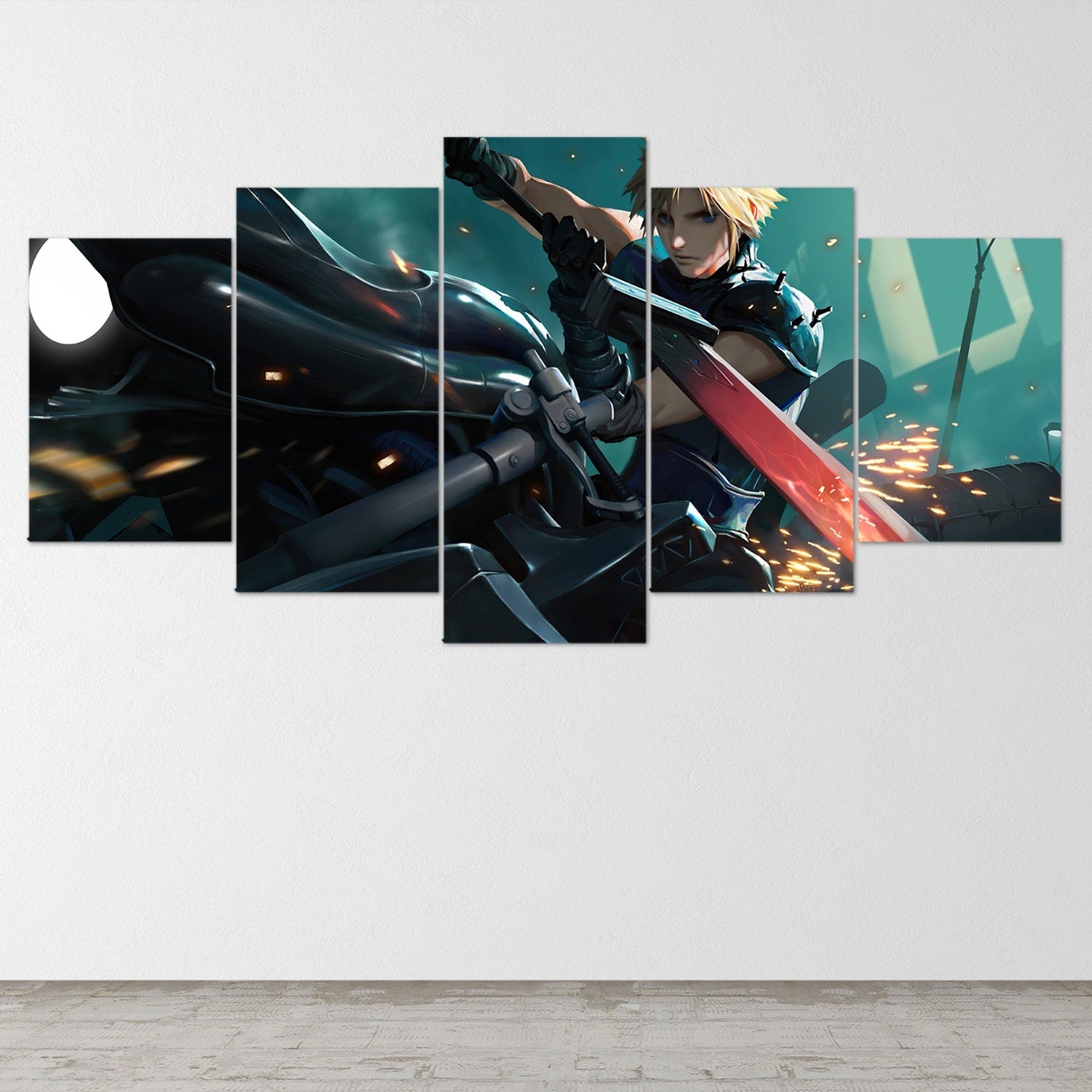 final-fantasy-5-piece-canvas-wall-art-final-fantasy-14-final-fantasy-7-final-fantasy-5-piece-final-fantasy-poster-5-panel