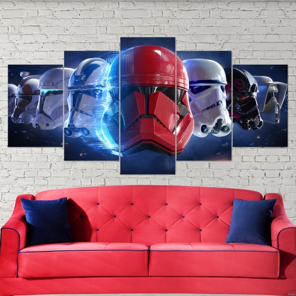 stormtrooper-helmets-abstract-art-star-wars-5-piece-canvas-wall-art-canvas-print-stormtrooper-decor-art-stormtrooper-multi-pa