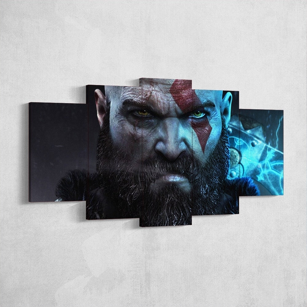 god-of-war-5-piece-canvas-wall-art-kratos-god-of-war-poster-extra-large-wall-art-god-of-war-5-piece-god-of-war-5-panel