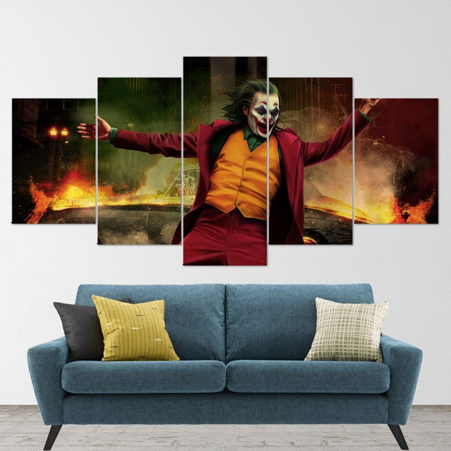 joker-2019-joker-movie-5-piece-canvas-wall-art-joaquin-phoenix-extra-large-wall-art-joker-poster-joker-5-piece-joker-5-panel-