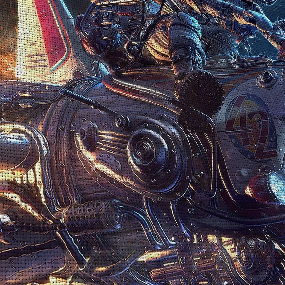 astronaut-on-the-rocket-space-5-piece-canvas-wall-art-canvas-print-astronaut-decor-art-extra-large-wall-art-astronaut-poster-