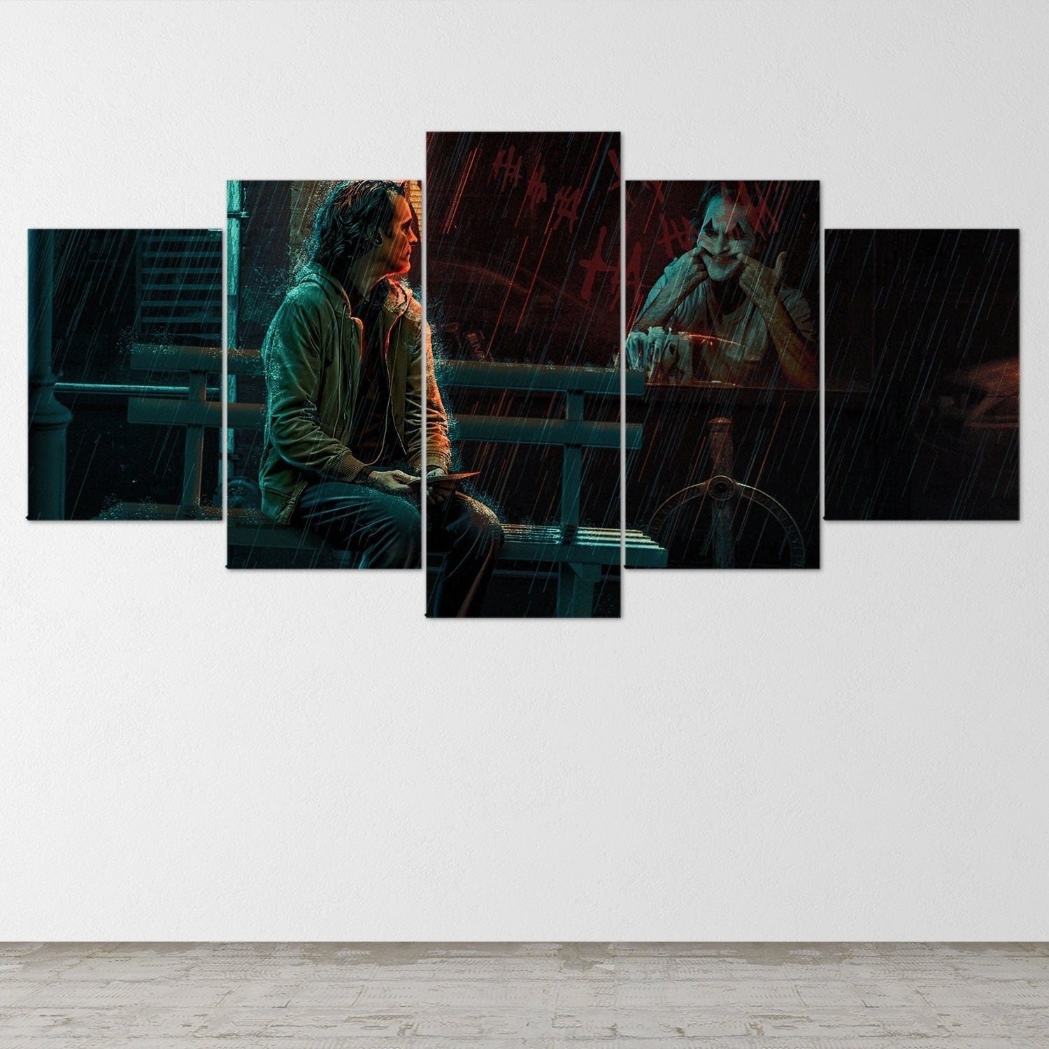 joker-2019-joker-movie-5-piece-canvas-wall-art-joaquin-phoenix-extra-large-wall-art-joker-poster-joker-5-piece-joker-5-panel-