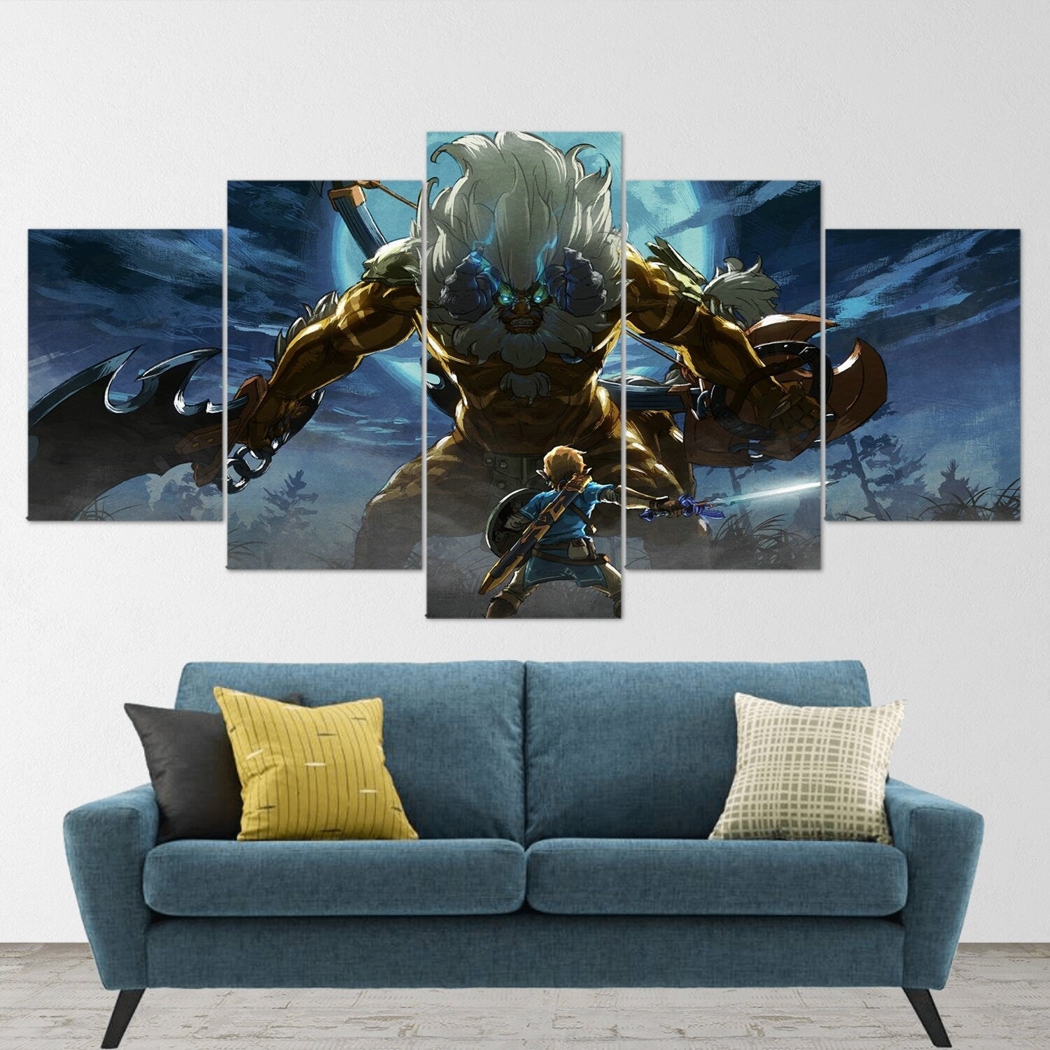 the-legend-of-zelda-5-piece-canvas-wall-art-extra-large-wall-art-the-legend-of-zelda-poster-the-legend-of-zelda-5-piece-5-pan